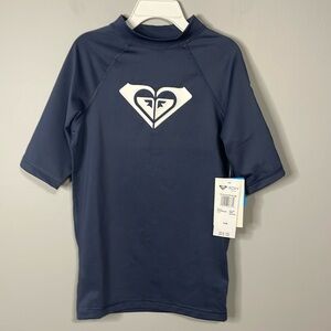 Roxy Girl Blue Swim Shirt Size Medium NEW